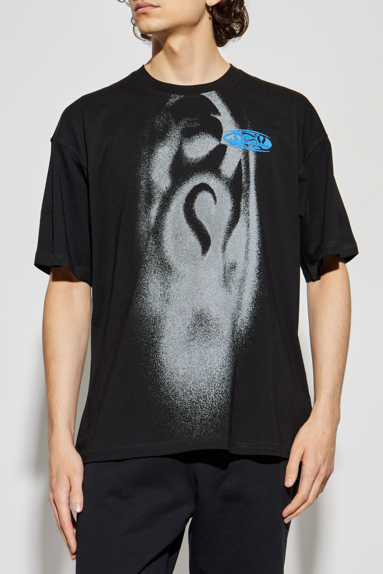 Tシャツ・カットソー DIESEL 'T-Boxt-R30' T-shirt Black Men's T-shirt with small logo | Black | Diesel